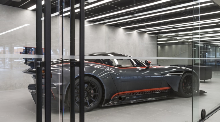Warren and Mahoney Architects specified Chants Line handles automotive design, automotive exterior, glass, metal, steel, structure, gray, black