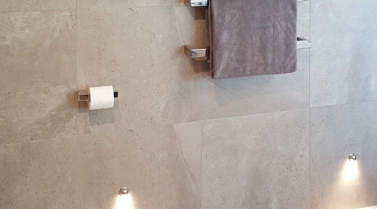 Features of this bathroom include individual DC Short floor, flooring, lighting, plumbing fixture, tap, tile, wall, gray