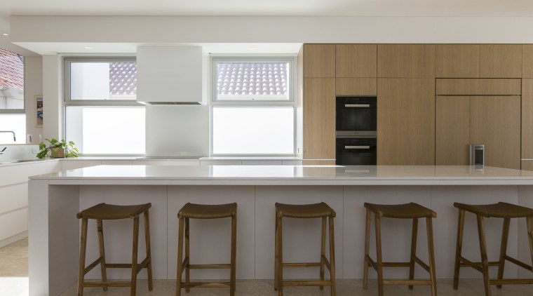 Behind closed doors a hidden scullery for this cabinetry, timber, countertop, benchtop, Ceasarstone, interior design, kitchen, miele appliances, Craig Steere