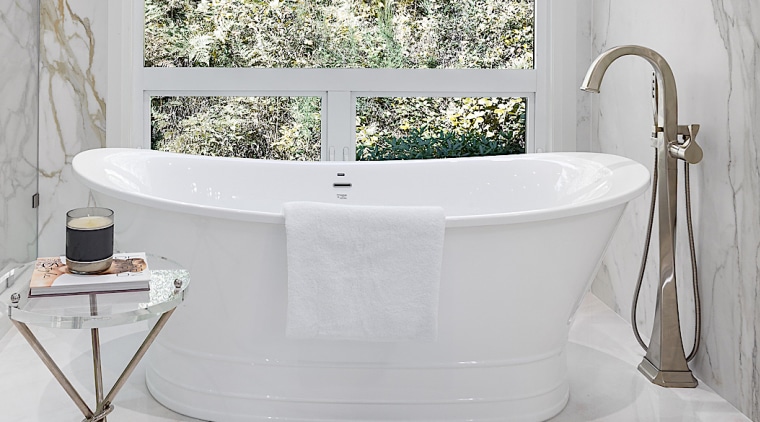 Sitting pretty – the bathtub's new location makes 