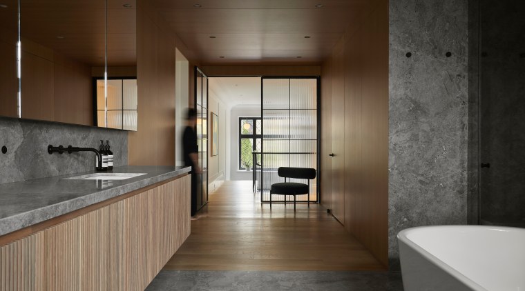 Parents' bathroom and walk-in on second floor. 