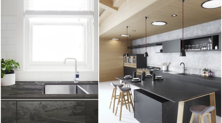 Dekton benchtop by Cosentino architecture, countertop, floor, home, interior design, kitchen, white