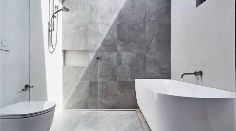 The generous family bathroom. - Thrice as nice 