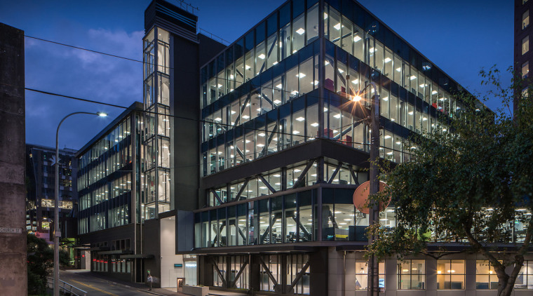 Supreme Winner – Property Council New Zealand Rider Levett apartment, architecture, building, city, commercial building, condominium, corporate headquarters, facade, headquarters, home, house, metropolis, metropolitan area, mixed use, neighbourhood, real estate, residential area, sky, black, blue