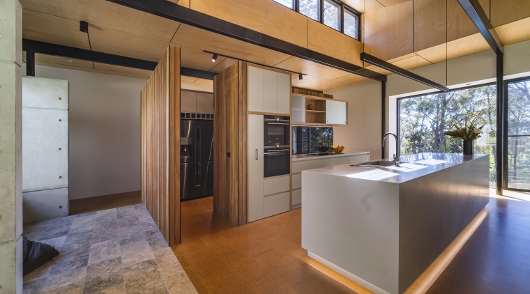 The front-of-house kitchen can be sectioned off from 