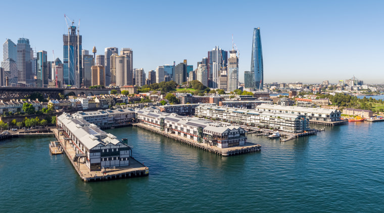 Aerial of the redeveloped wharf precinct. Image courtesy 