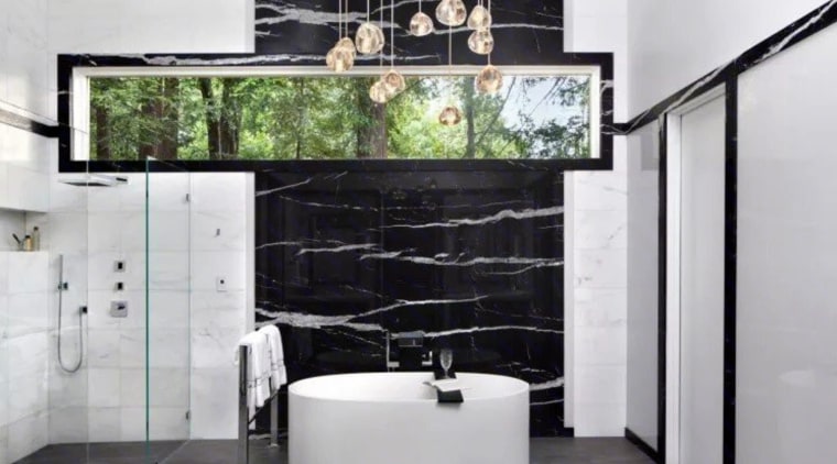 See more of this bathroom hereDesigned by floor, interior design, living room, room, wall, gray
