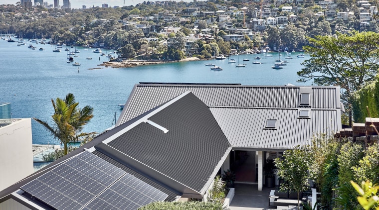 View from above showing new roof and the 