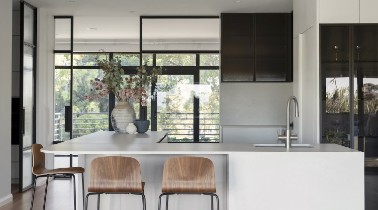 The centrepiece of the kitchen, the expansive island 