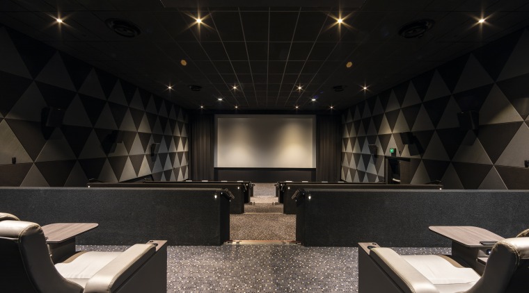 Temperzone air-con units were specified for Hoyts at architecture, ceiling, interior design, lobby, temperzone, air conditioning, Hoyts, EntX, seating, screen