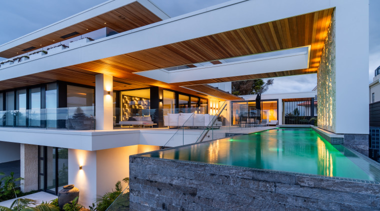 The lap pool meets social focal point seen 