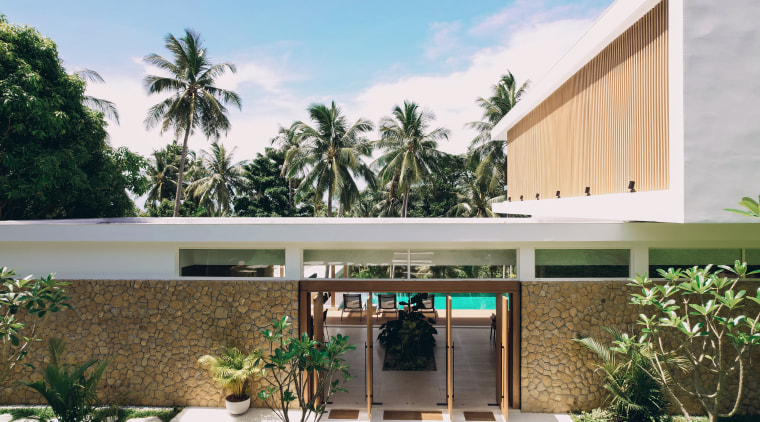 The informal entry opens into the heart of 