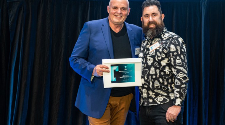 2019 TIDA New Zealand Homes presentation evening award, award ceremony, event, blue, black