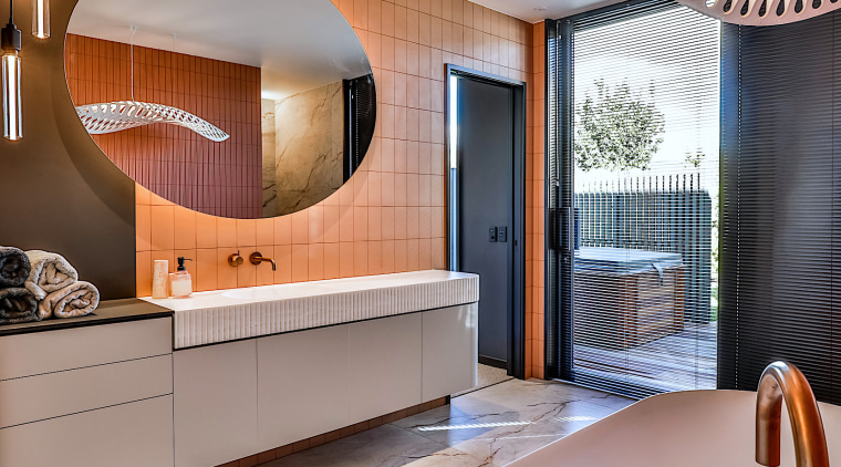 The ensuite is designed as a personalised retreat 
