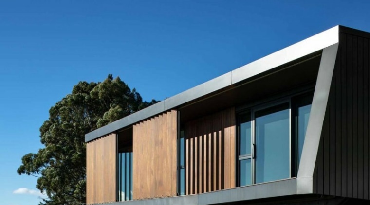 The building's elegant facade. - Overlooking beautiful Tasman 
