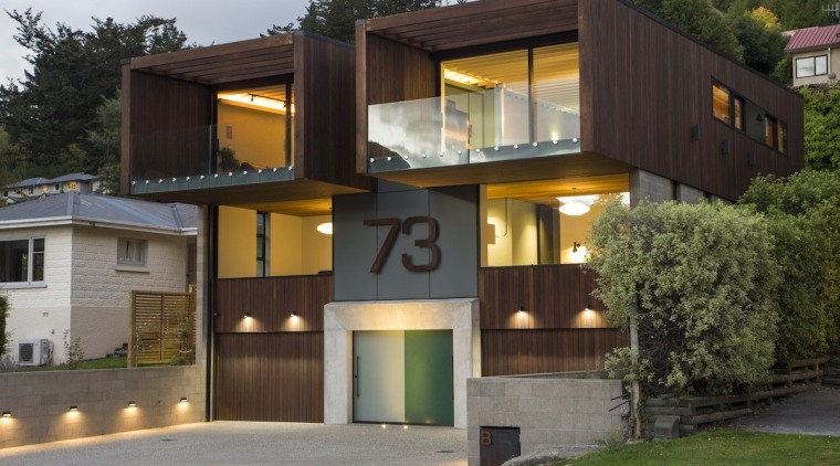 Arrowtown-based Bennie Builders was the only Southern Lakes architecture, building, elevation, facade, home, house, real estate, residential area, black, brown