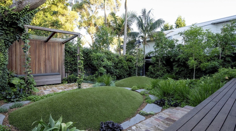 Looking from the home's rear deck to the 