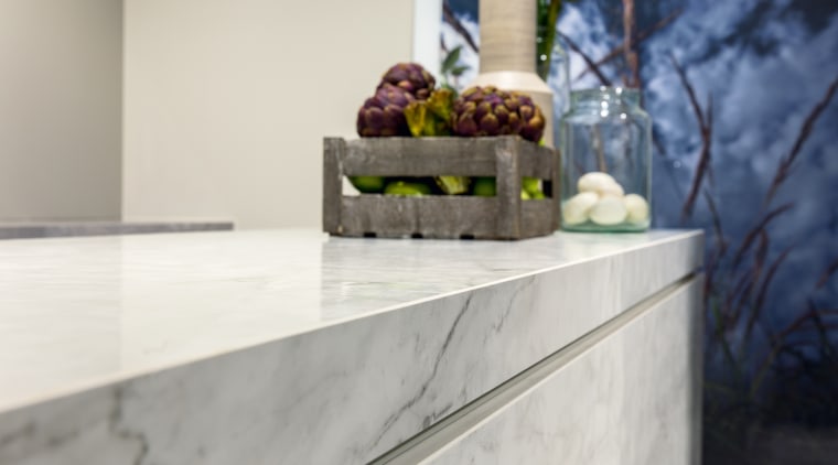 The refined look of marble but without the countertop, home, interior design, Kitchen benchtop, Florim Stone, Archant