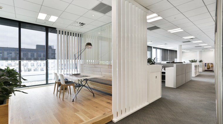 The Chapman Tripp law offices on the top architecture, ceiling, floor, flooring, interior design, office, gray