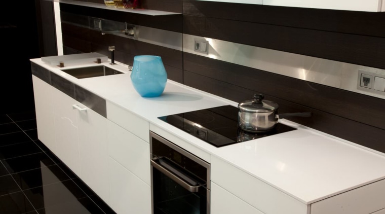 Poggenpohl Auckland Nz View countertop, interior design, kitchen, kitchen stove, product design, sink, black, gray