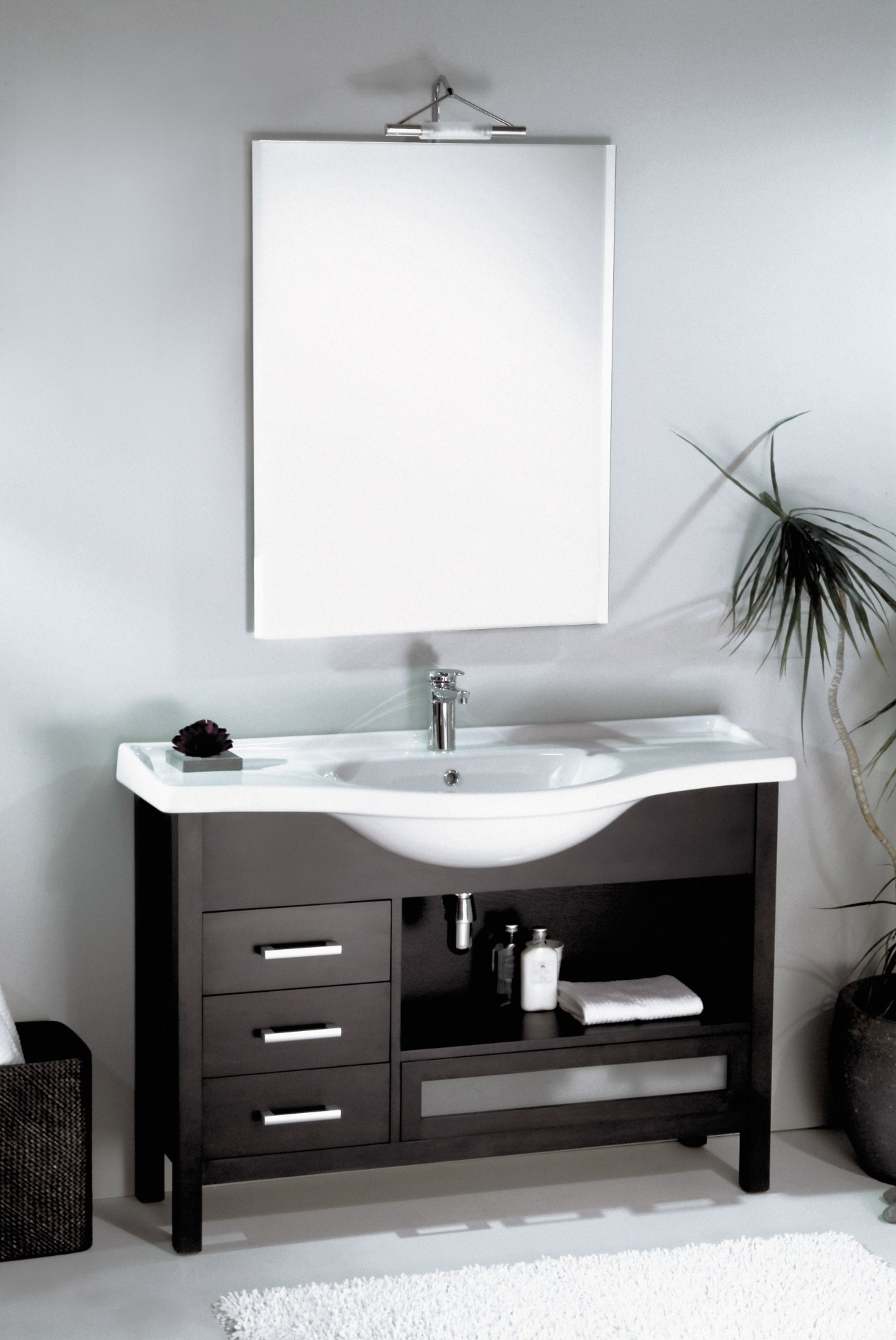 The view of a vanity unit in a angle, bathroom, bathroom accessory, bathroom cabinet, bathroom sink, furniture, interior design, plumbing fixture, product, product design, sink, tap, white