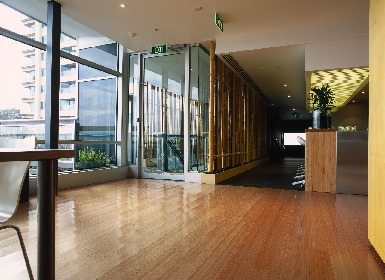 View of function room and walkway apartment, architecture, condominium, floor, flooring, hardwood, house, interior design, laminate flooring, living room, lobby, property, real estate, window, wood, wood flooring, brown