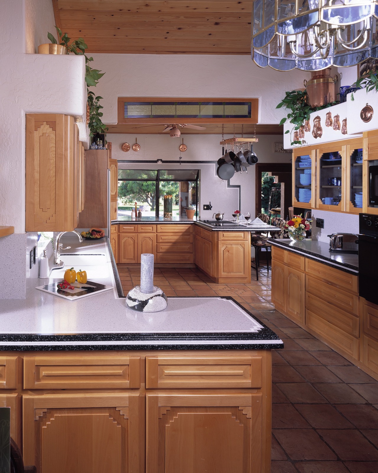 View of this traditional kitchen cabinetry, countertop, cuisine classique, home, interior design, kitchen, room, gray, brown