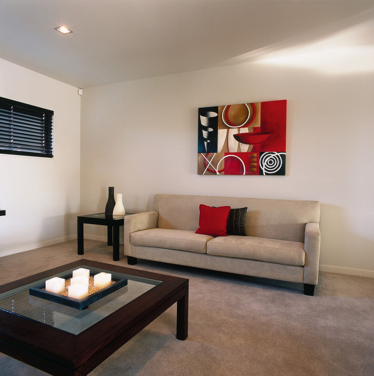 View of the lounge ceiling, floor, flooring, furniture, home, interior design, living room, property, real estate, room, table, wall, gray