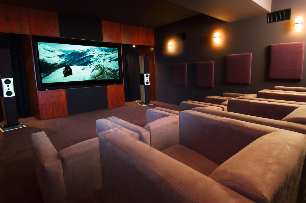 Interior view of lounge area entertainment, interior design, room, black