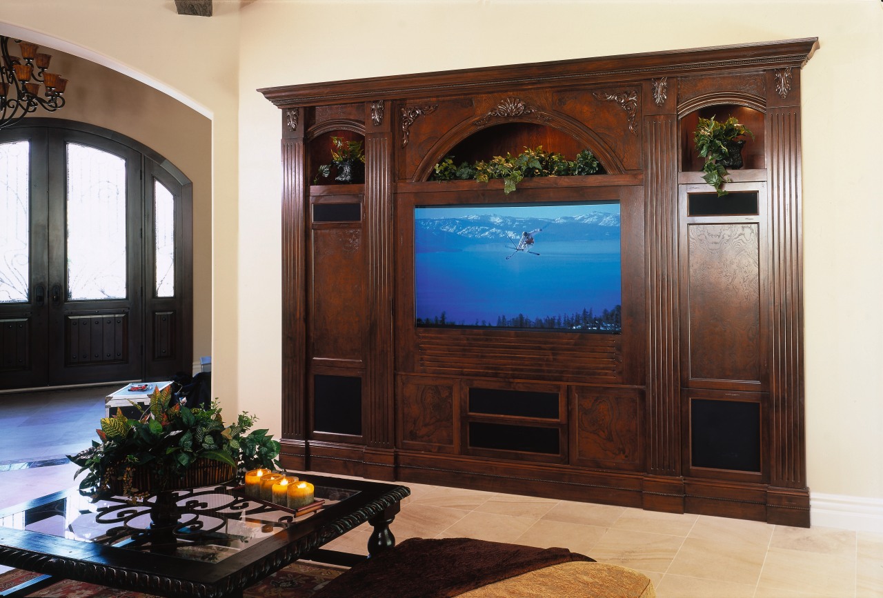 view of the custom designed timber entertainment center door, furniture, home, interior design, window, brown, white