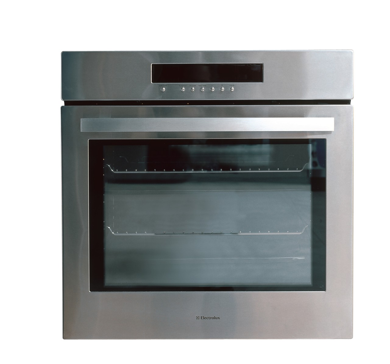 Electrolux electronic oven with stainless steel finish. home appliance, kitchen appliance, microwave oven, oven, product, toaster oven, white, gray