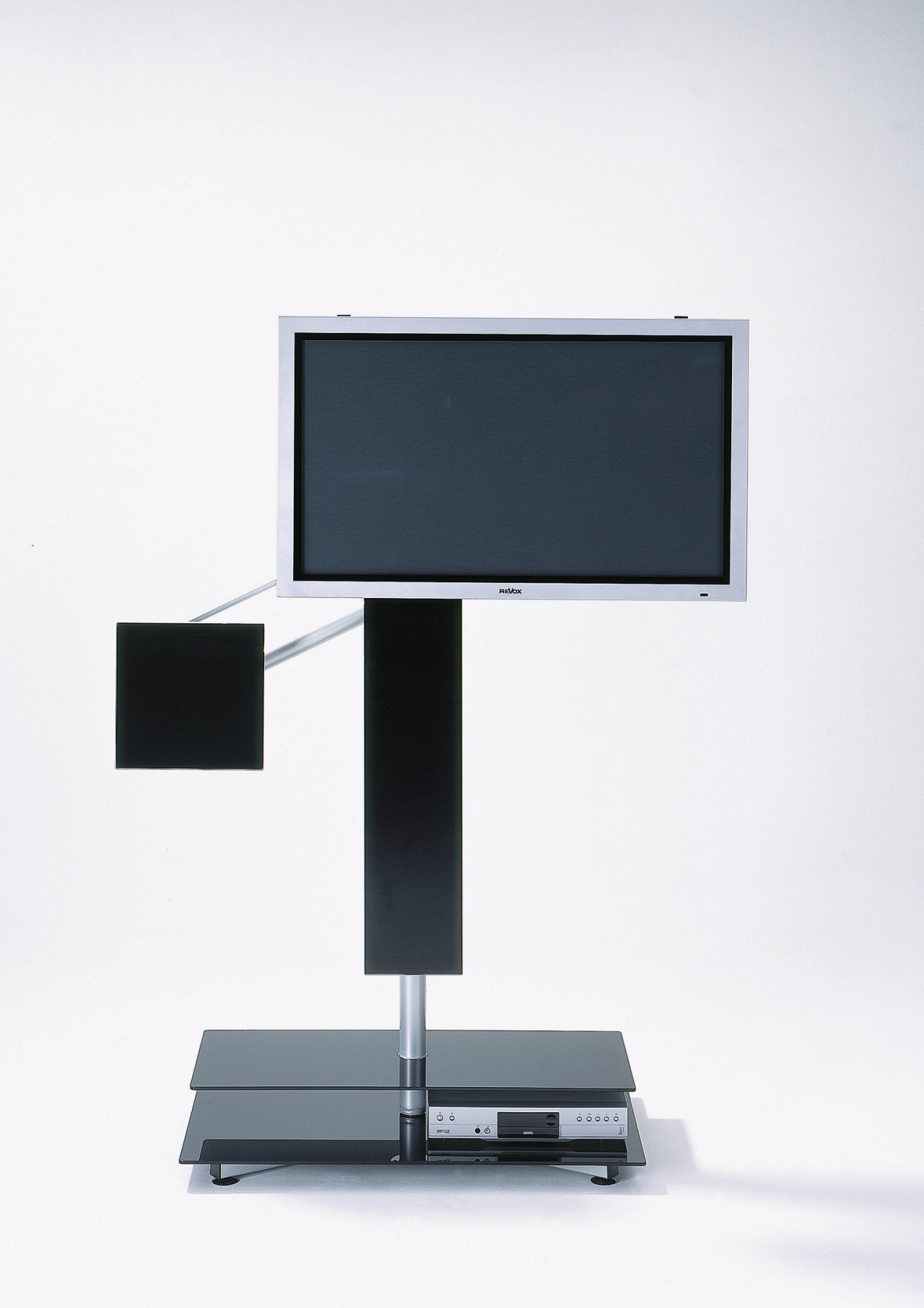 the rs19 stand is designed to easily adjust computer monitor, computer monitor accessory, desk, display device, flat panel display, furniture, hardware, product, product design, technology, white