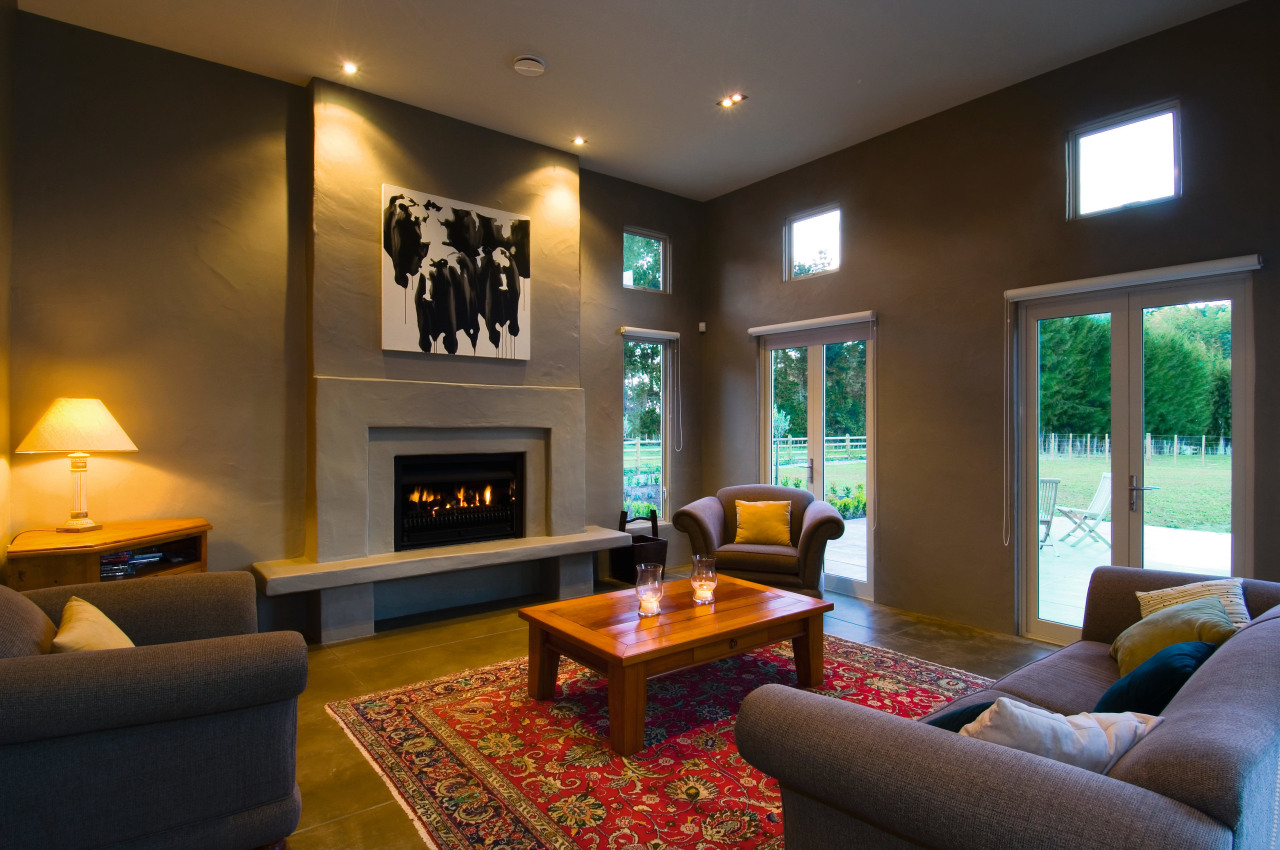 Formal living room with dark neutral colour walls, ceiling, home, interior design, living room, real estate, room, brown, black