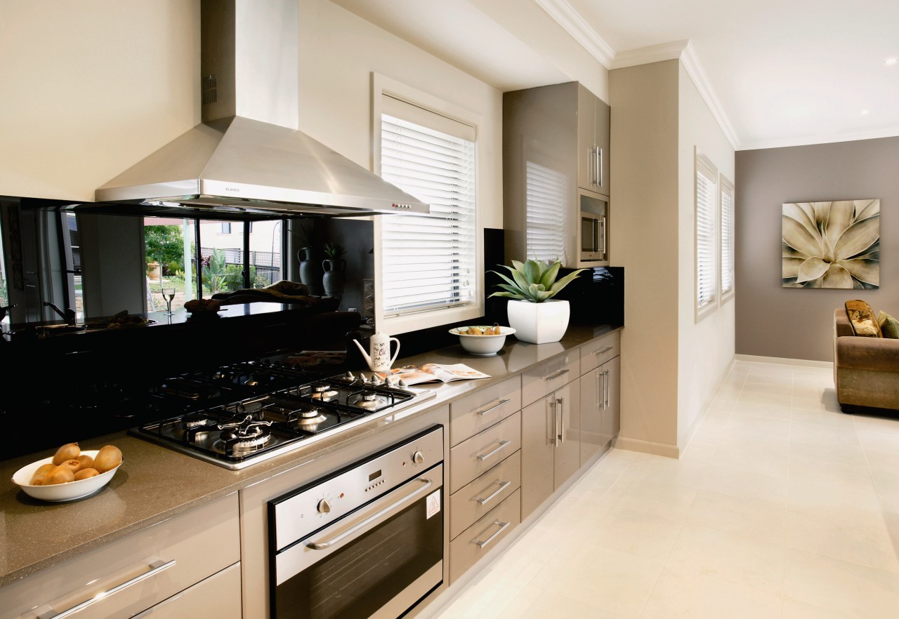 Kitchen with stainless steel appliances. cabinetry, countertop, cuisine classique, interior design, kitchen, room, white