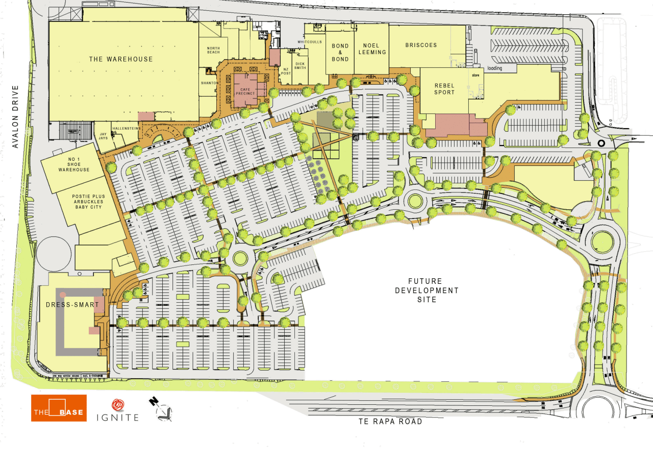 A view of a plan of The Base. area, floor plan, land lot, line, neighbourhood, plan, residential area, suburb, urban design, white