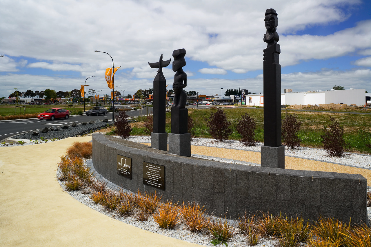 A view of The Base. memorial, monument, sky, white