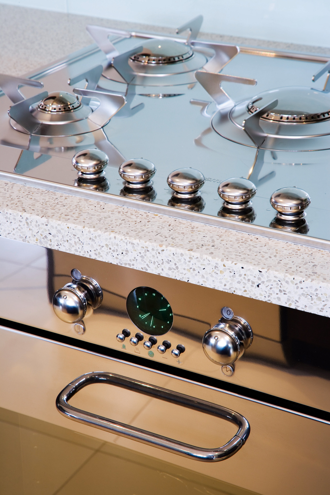 A P705 five-burner gas hob is another appliance furniture, product design, table, gray