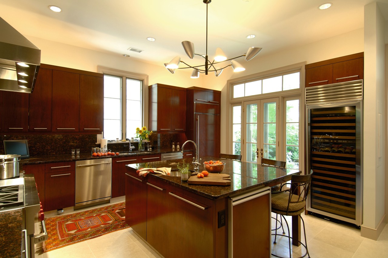 A view of some kitchen cabinetry by Best cabinetry, ceiling, countertop, cuisine classique, interior design, kitchen, real estate, room, brown, orange