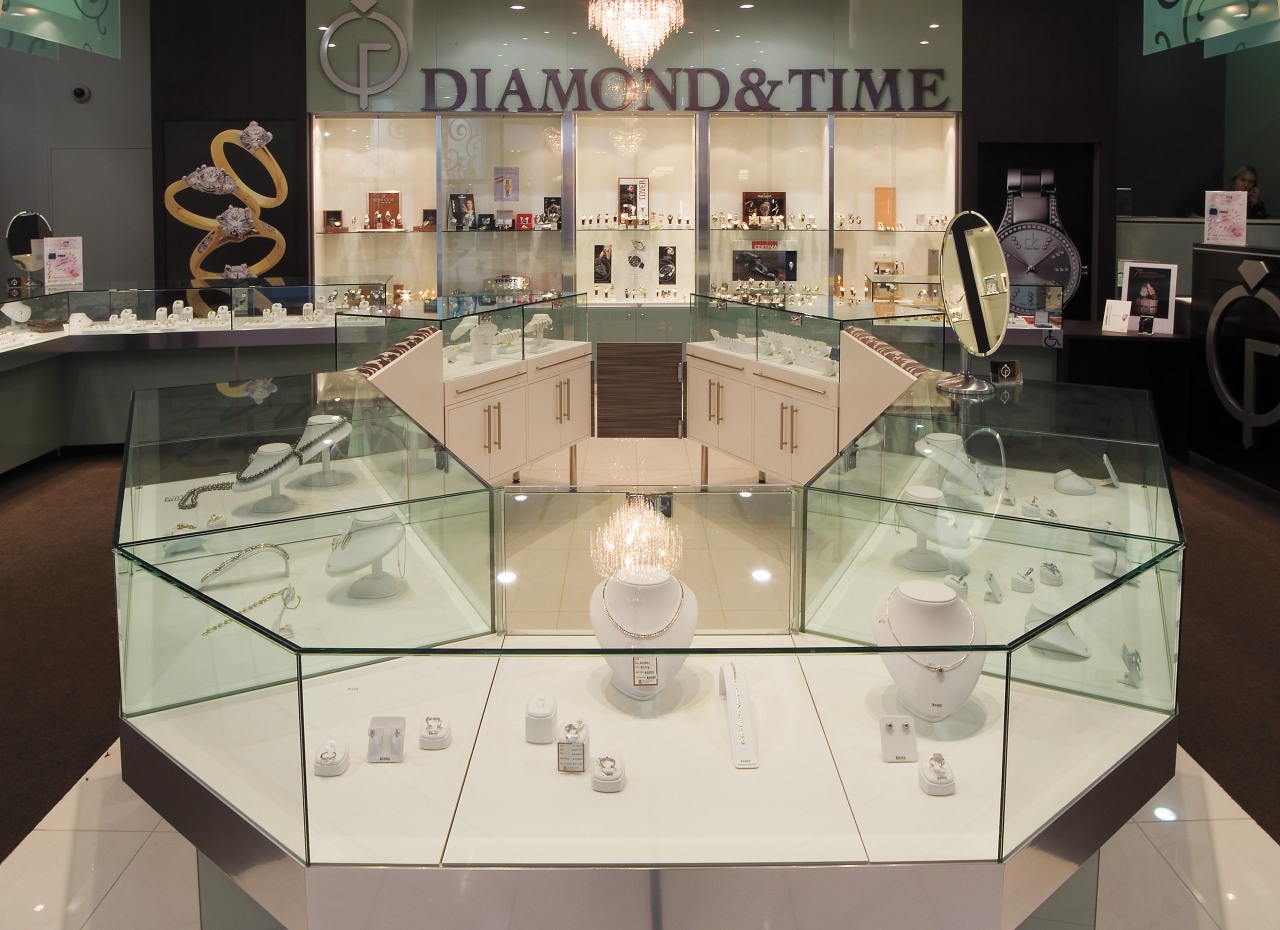 An interior view of the diamond & Time furniture, glass, interior design, table, tourist attraction, gray, black