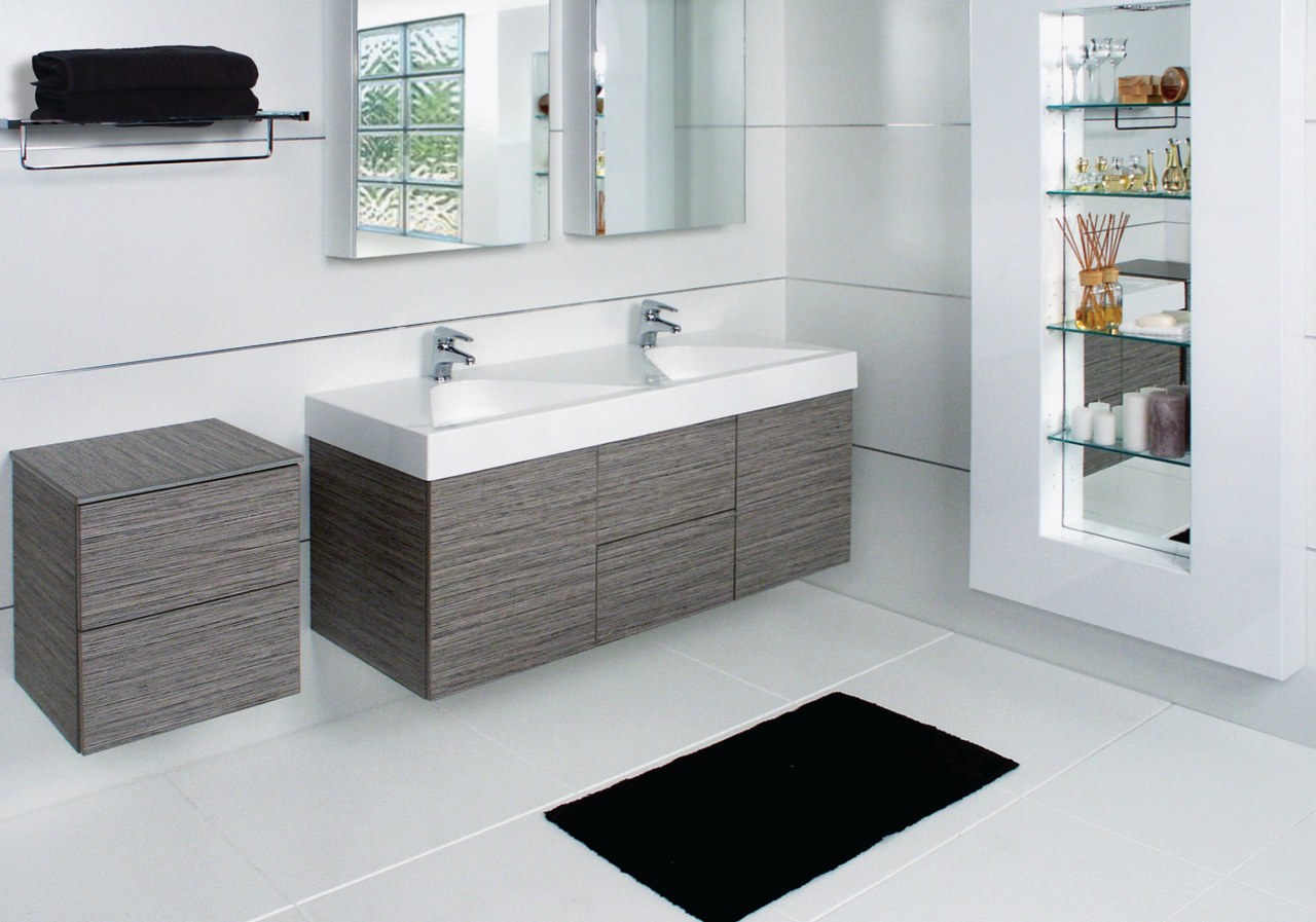 A view of some bathroomware fro Architectural Designer angle, bathroom, bathroom accessory, bathroom cabinet, floor, furniture, interior design, product, product design, sink, tap, white