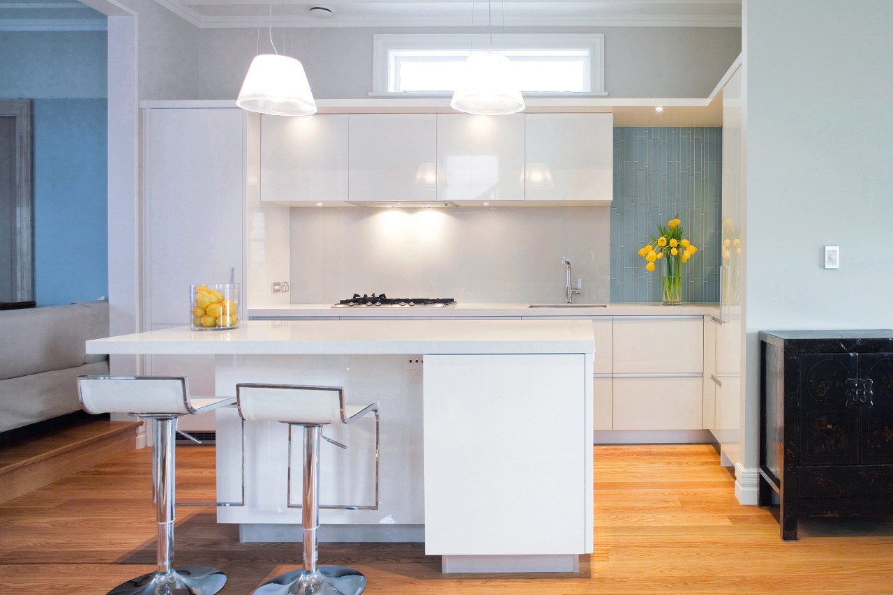 A view of the this kitchen designed by cabinetry, countertop, cuisine classique, furniture, home, interior design, kitchen, room, table, gray, white