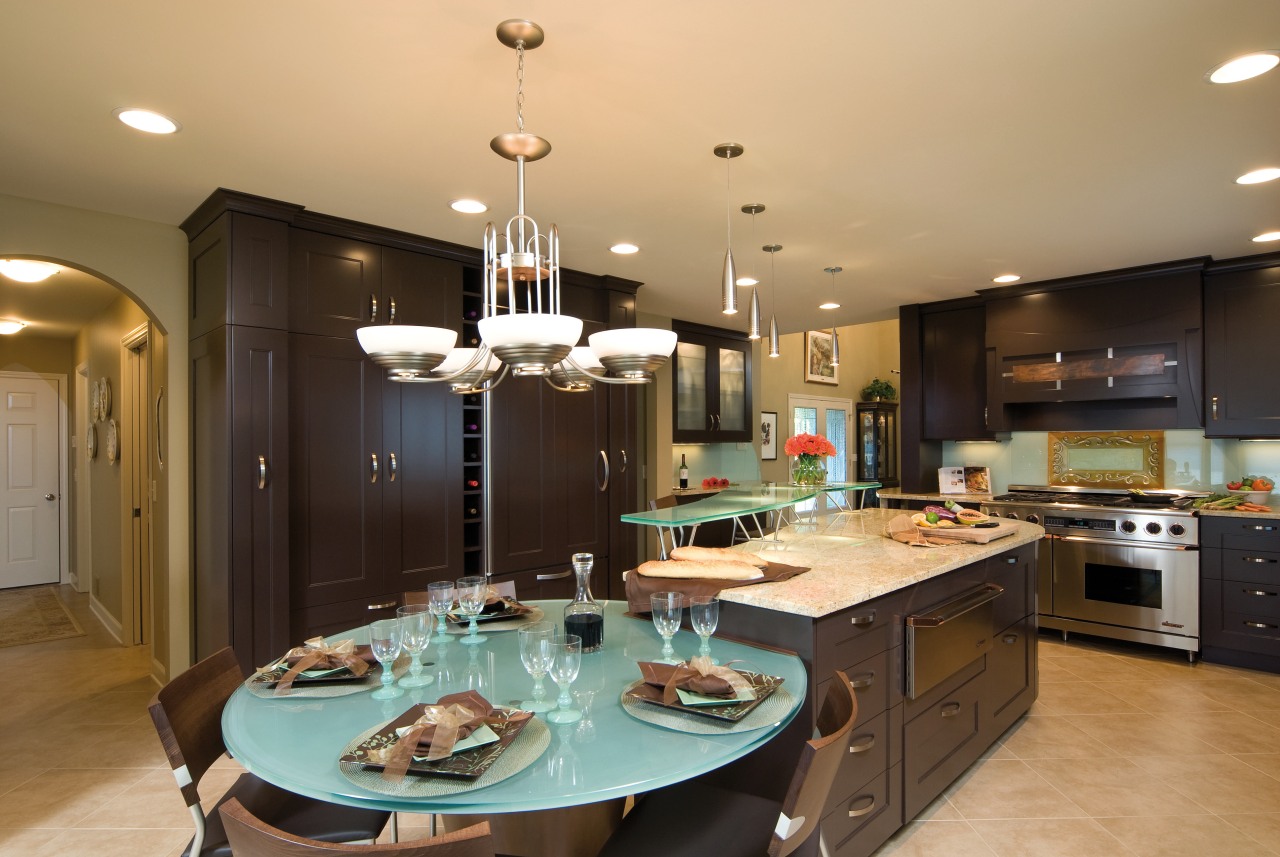 NKBA designer Brigitte Fabi, CKD CBD, of BCV countertop, cuisine classique, interior design, kitchen, room, orange, brown