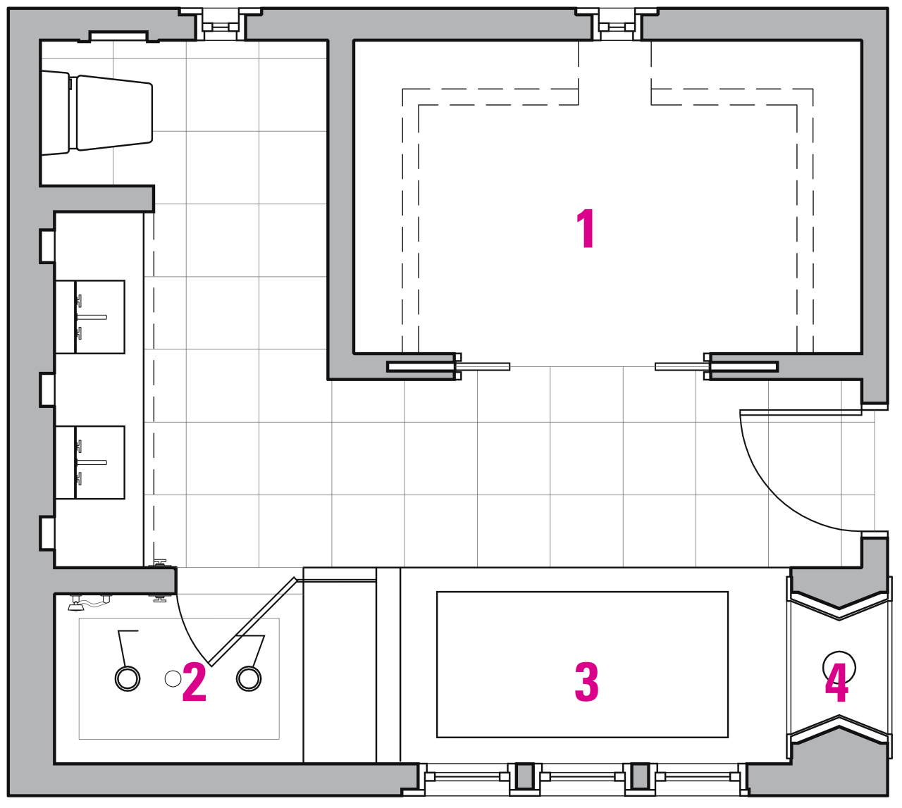 Floor plan of the bathroom angle, area, design, diagram, drawing, floor plan, font, line, product design, text, white