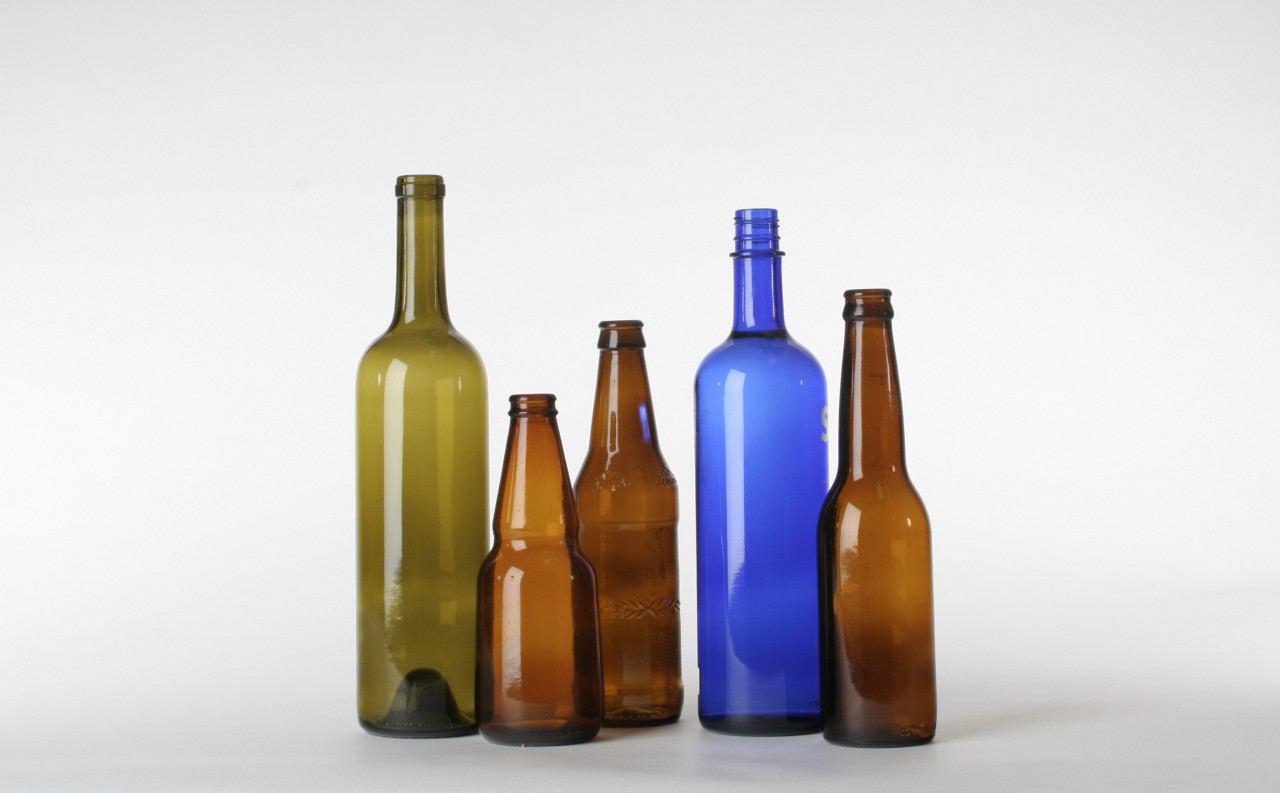 A view of some vanities from vetrazzo. beer bottle, bottle, drinkware, glass bottle, liqueur, product, product design, tableware, wine bottle, white