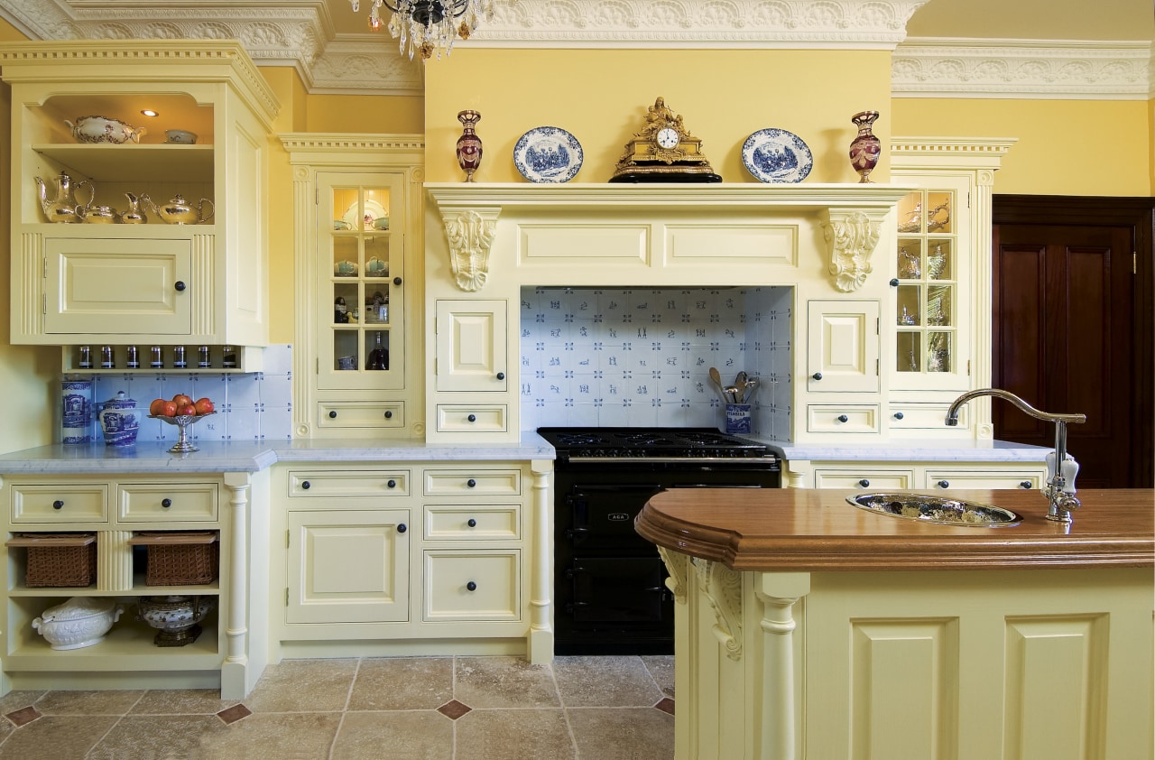 View of cabinentry by Scullery &amp; Holz cabinentry cabinetry, countertop, cuisine classique, furniture, home, interior design, kitchen, room, orange