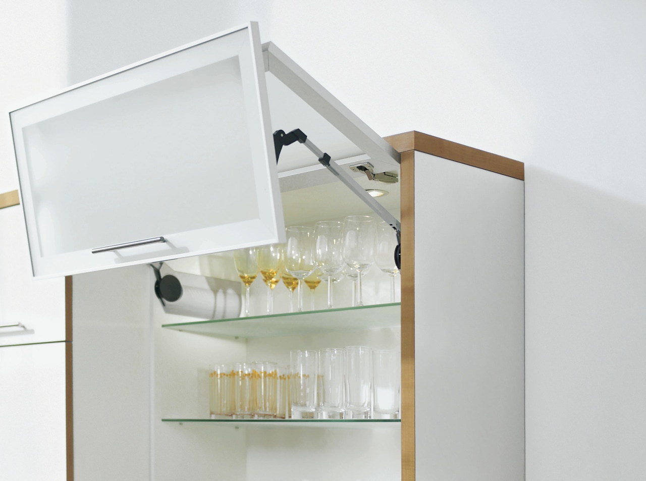 A view of a drawer system by Blum furniture, product design, shelf, shelving, white