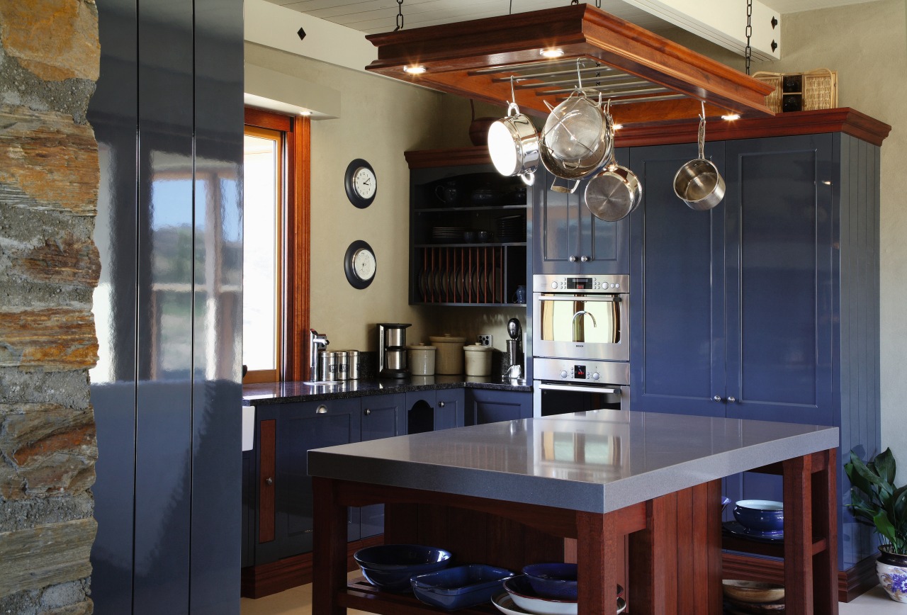 View of kitchen designed by Barret Joinery. cabinetry, countertop, cuisine classique, interior design, kitchen, room, black, gray