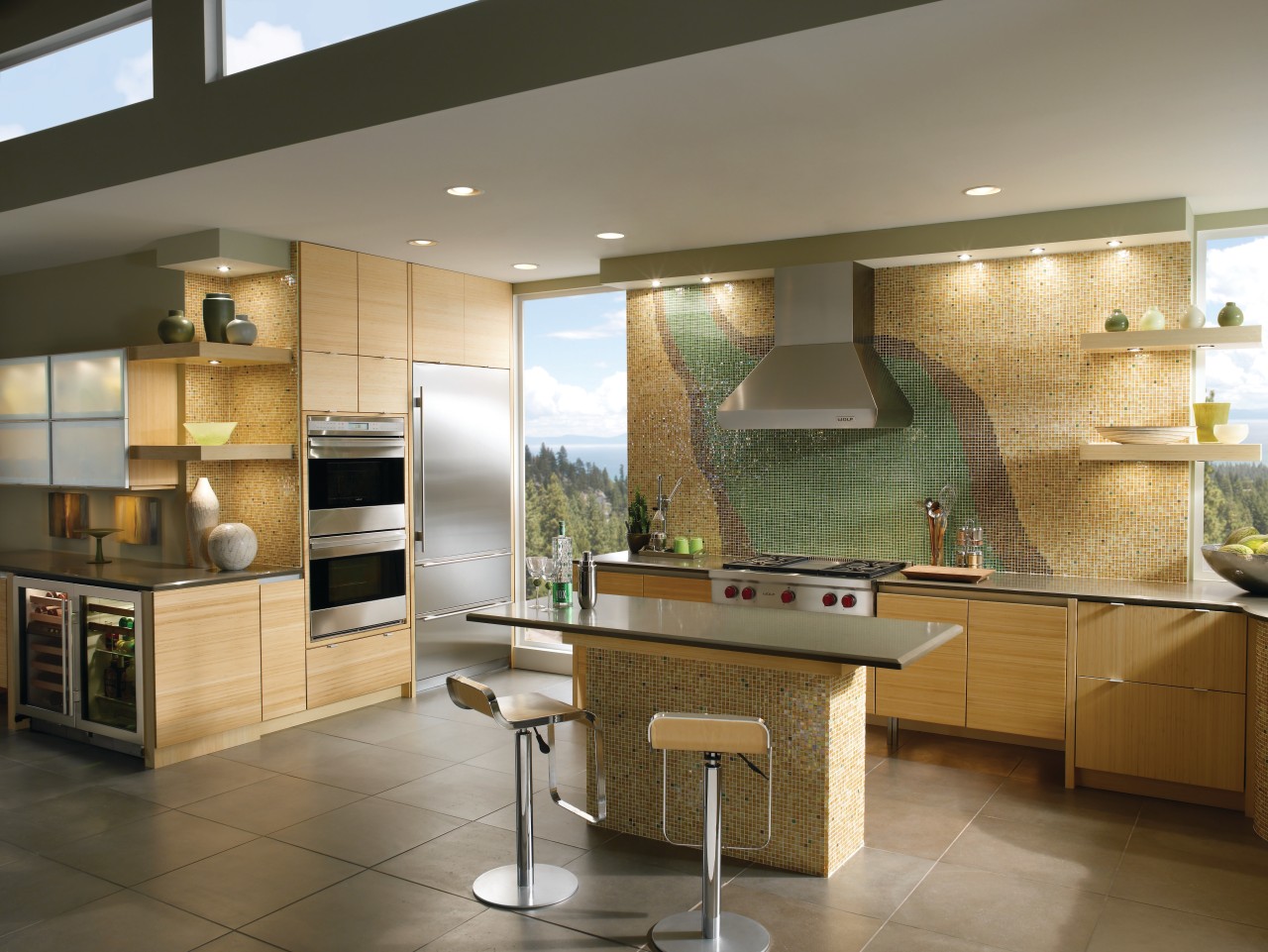 View of applainces at the Westye Living Kitchen cabinetry, countertop, cuisine classique, interior design, kitchen, room, brown, gray