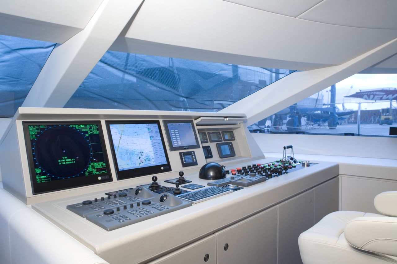 Interior view of super yacht featuring home theatre boat, luxury yacht, naval architecture, ship, vehicle, watercraft, yacht, gray