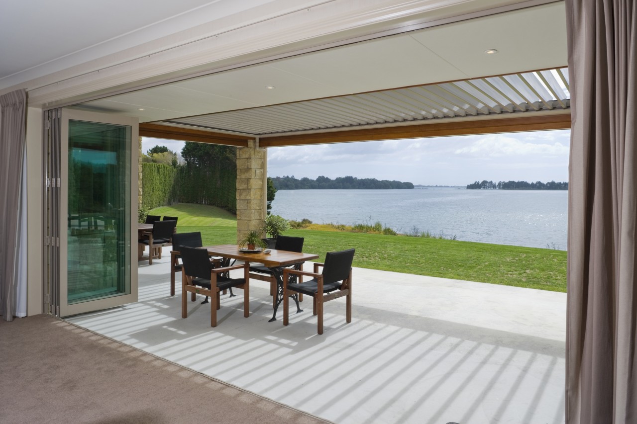 Vantage bifold doors and windows were supplied for door, estate, home, house, interior design, outdoor structure, porch, property, real estate, window, gray